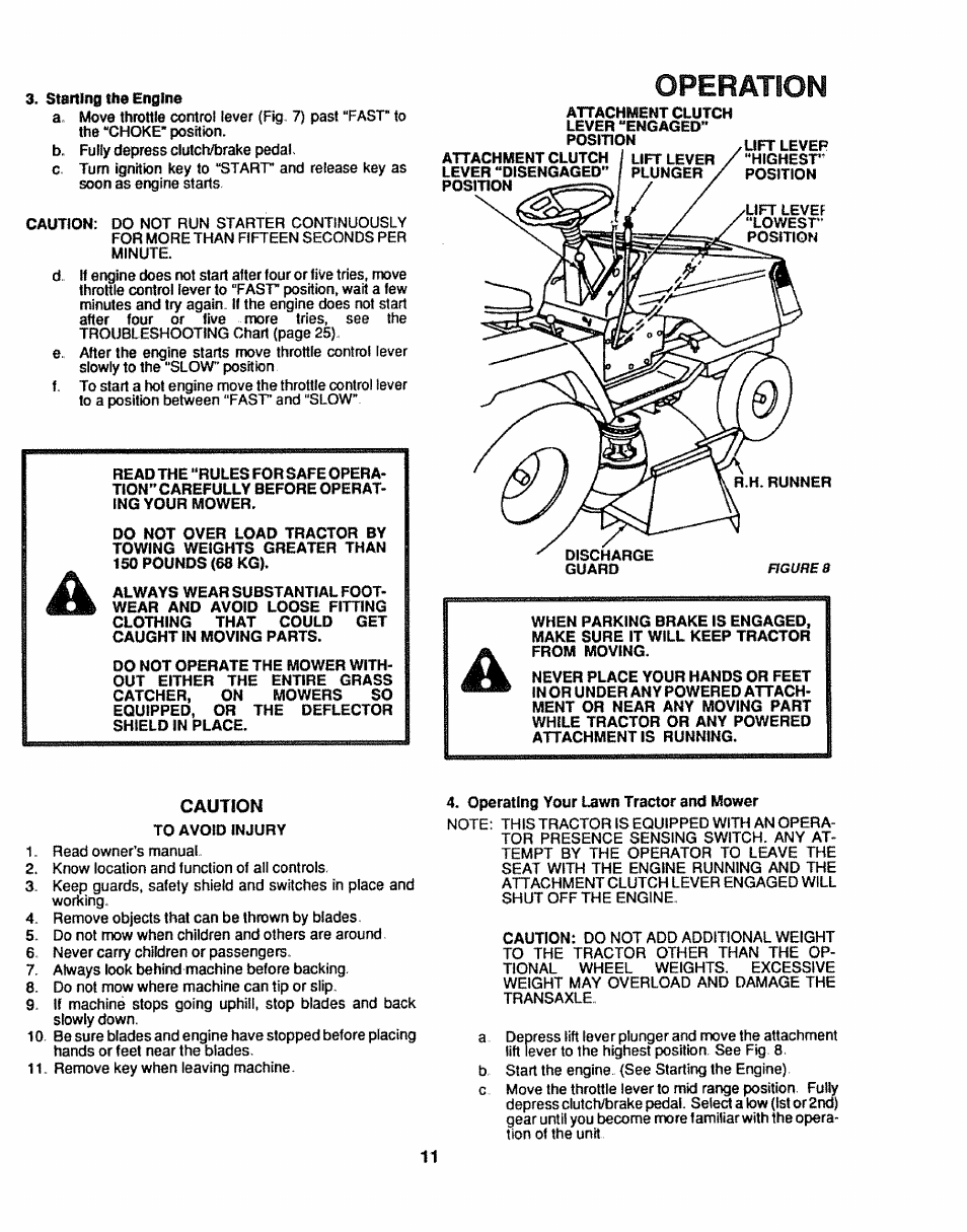 Operation | Craftsman 917.254611 User Manual | Page 11 / 52