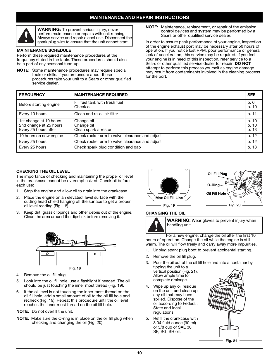 Craftsman 316.79617 User Manual | Page 10 / 36