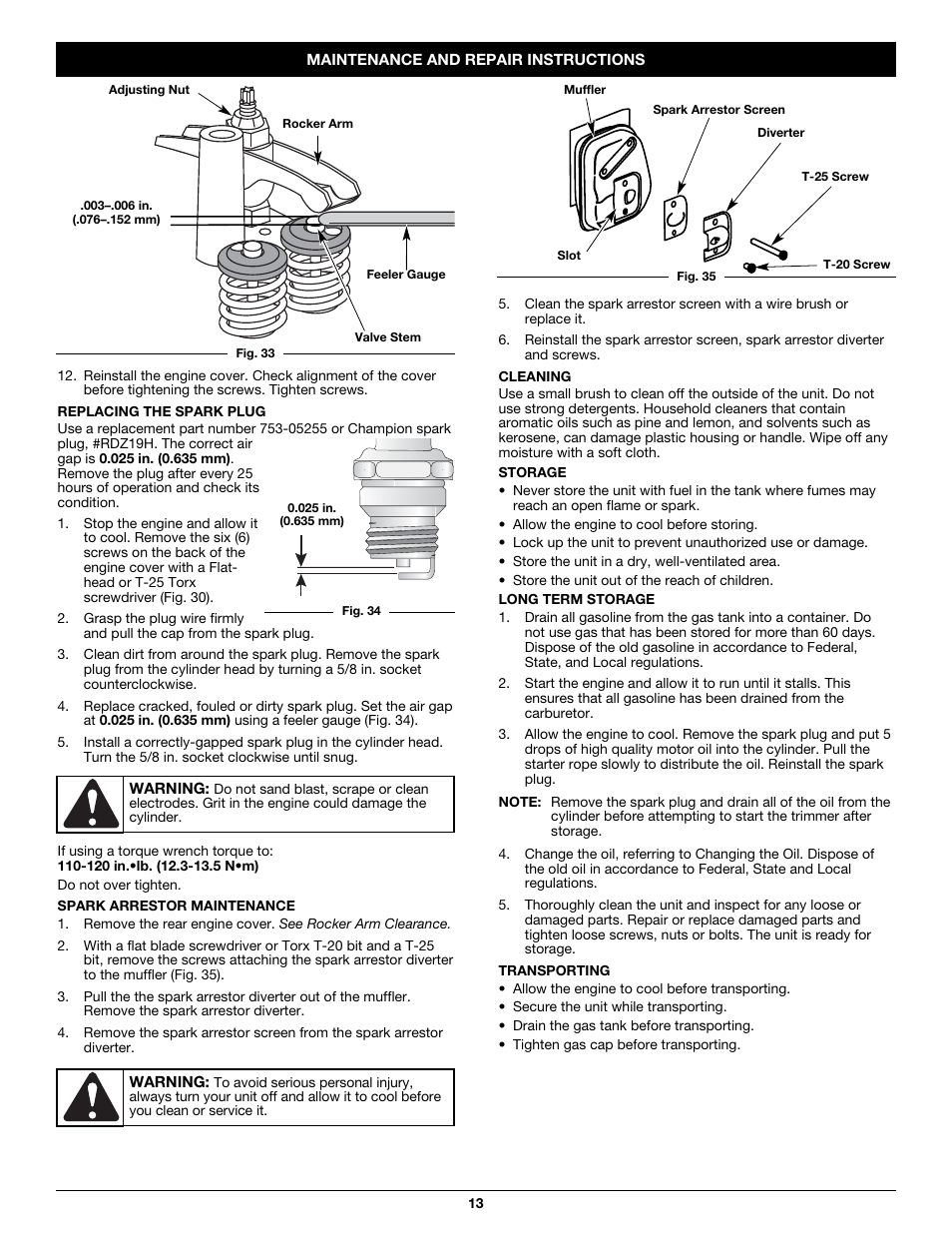 Craftsman 316.79617 User Manual | Page 13 / 36