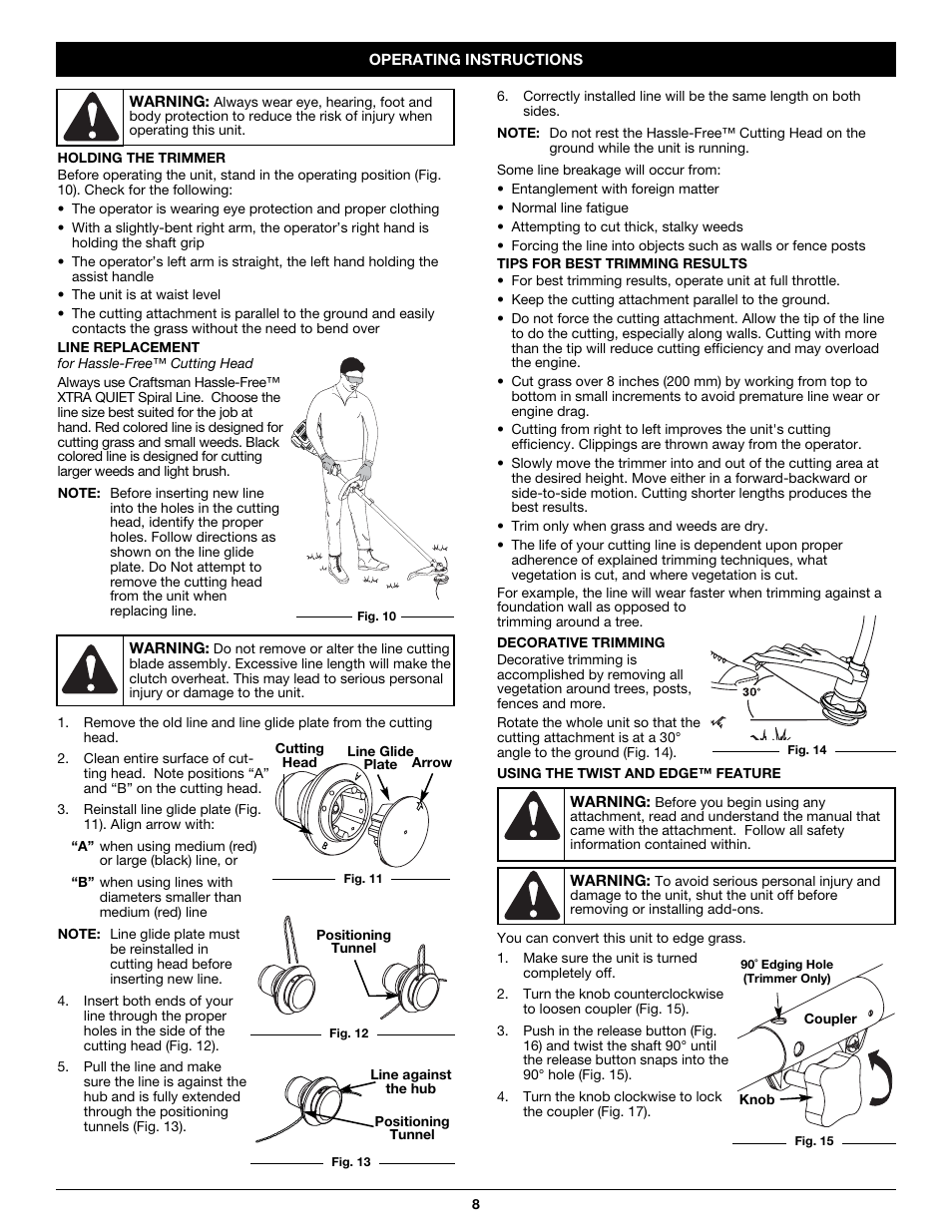 Craftsman 316.79617 User Manual | Page 8 / 36