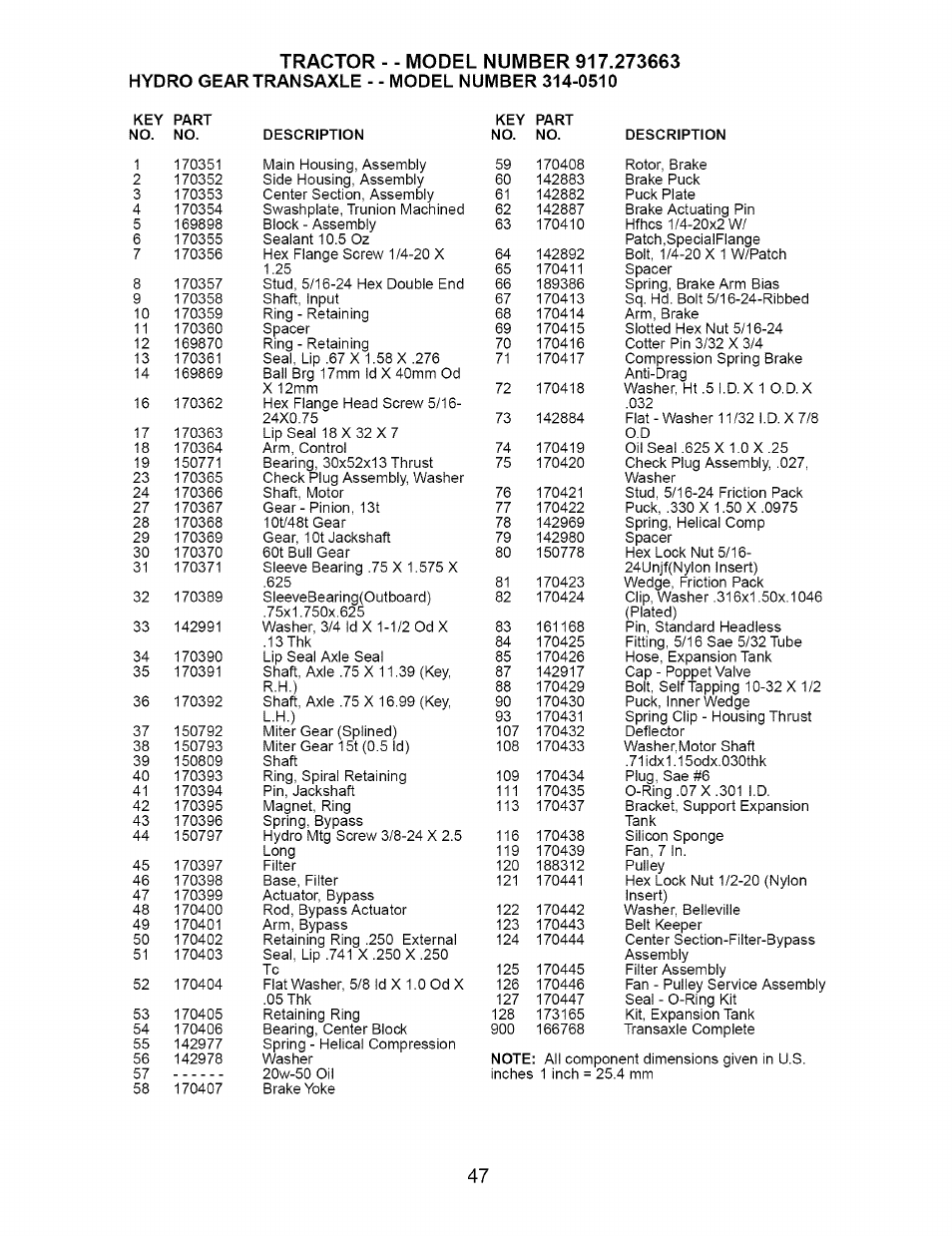 Craftsman 917.273663 User Manual | Page 47 / 56