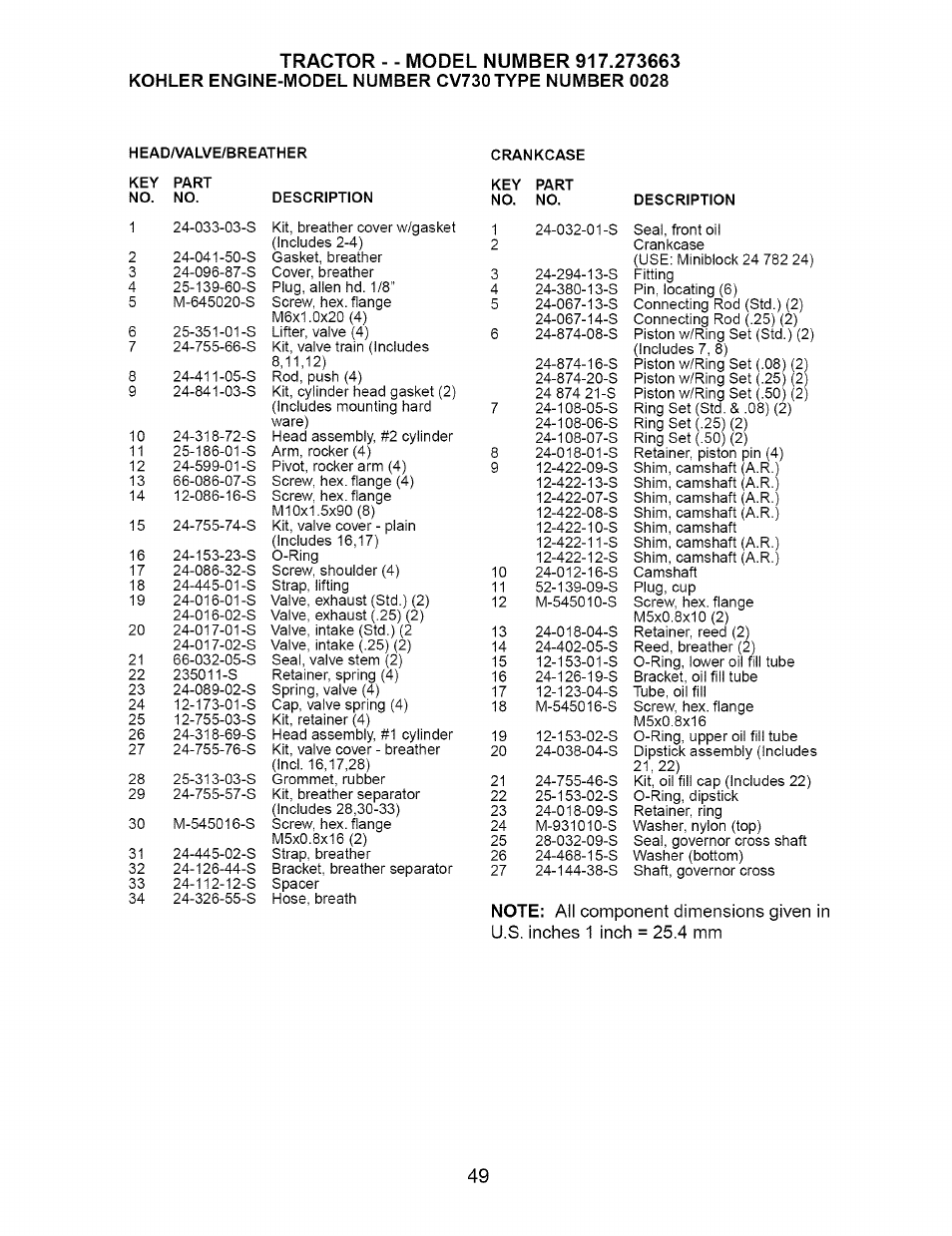 Craftsman 917.273663 User Manual | Page 49 / 56