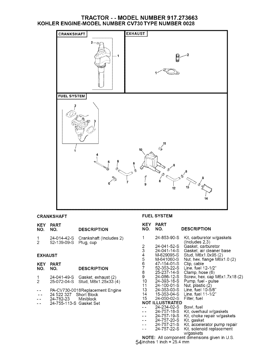 Craftsman 917.273663 User Manual | Page 54 / 56