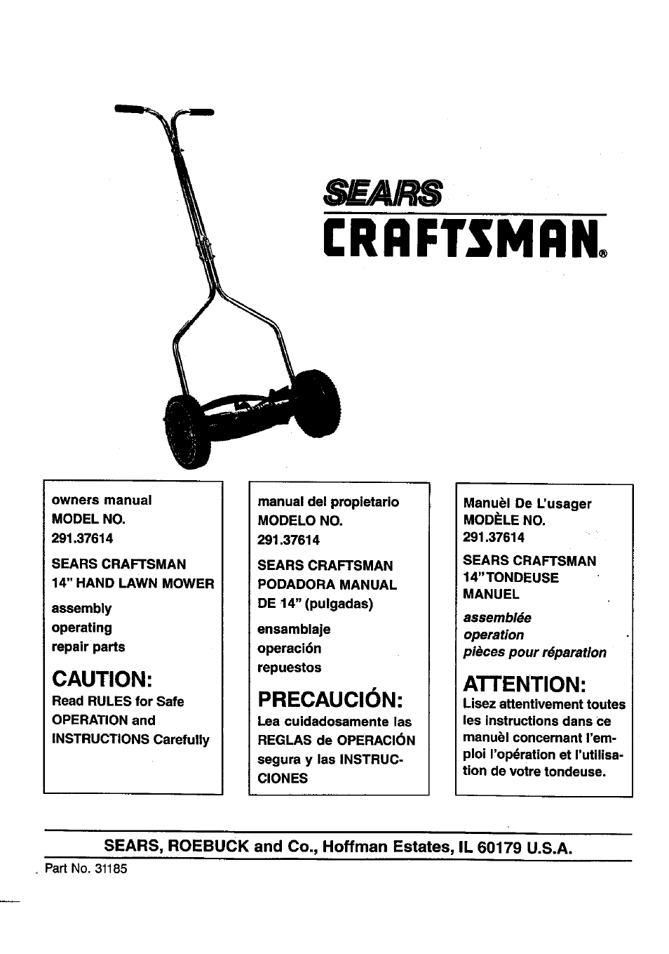 Craftsman 291.37614 User Manual | 7 pages