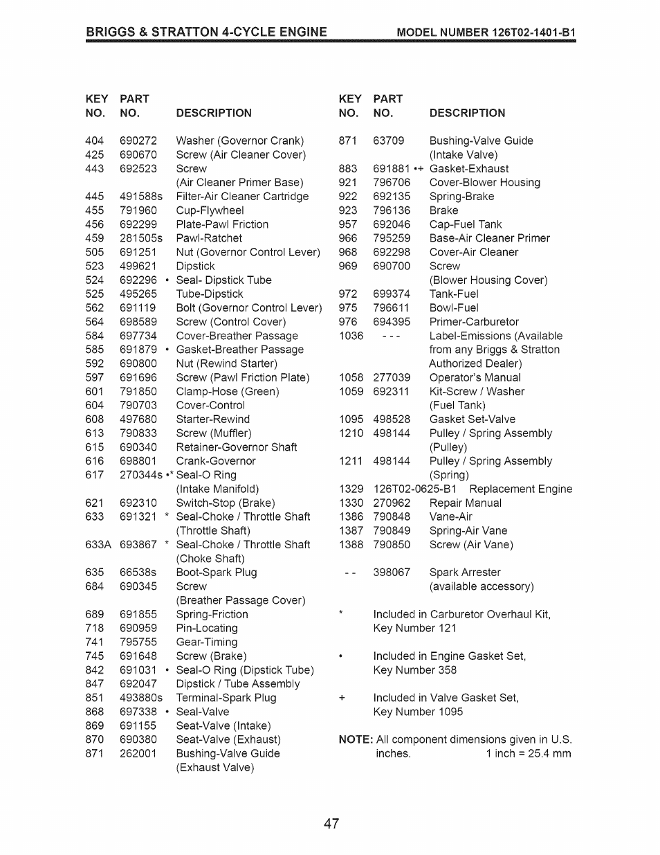 Craftsman 917.370620 User Manual | Page 47 / 48