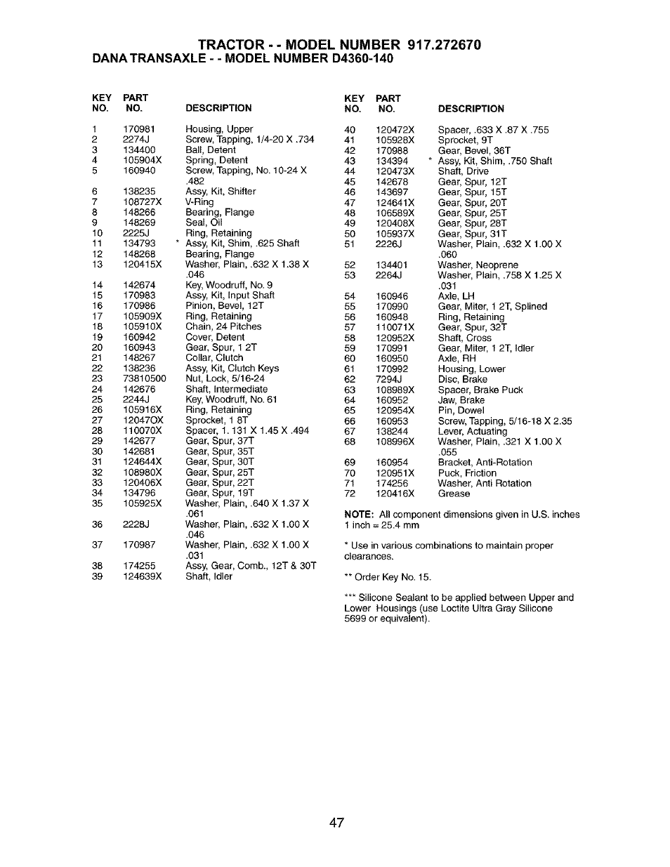 Craftsman 917.272670 User Manual | Page 47 / 56