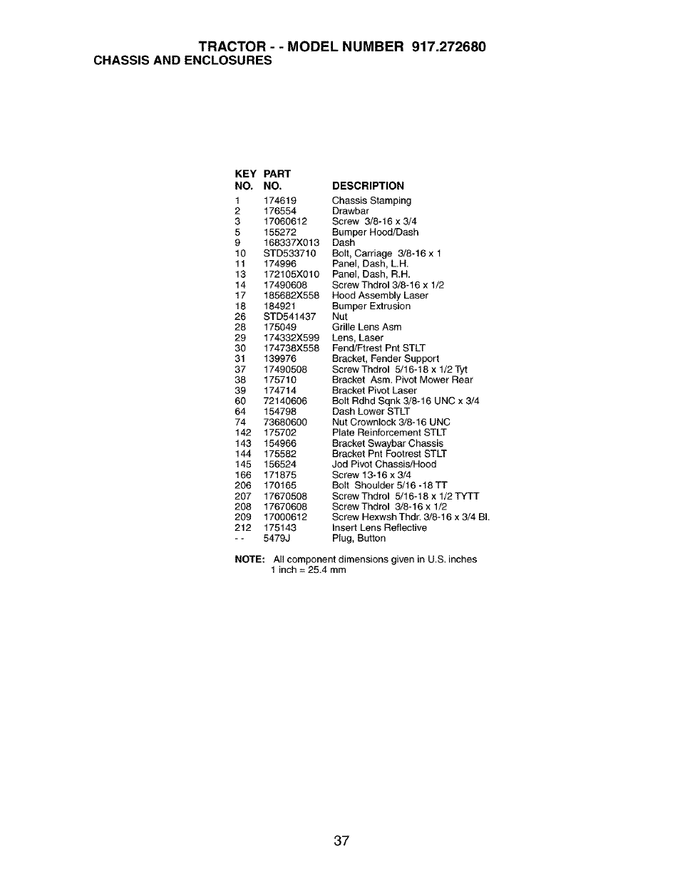Tractor | Craftsman 917.272680 User Manual | Page 37 / 60