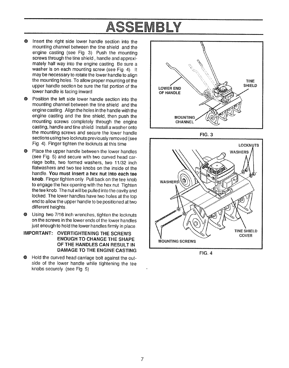 Assembly | Craftsman 536.797500 User Manual | Page 7 / 20