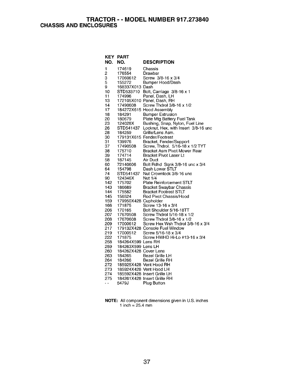 Tractor | Craftsman 917.273840 User Manual | Page 37 / 60