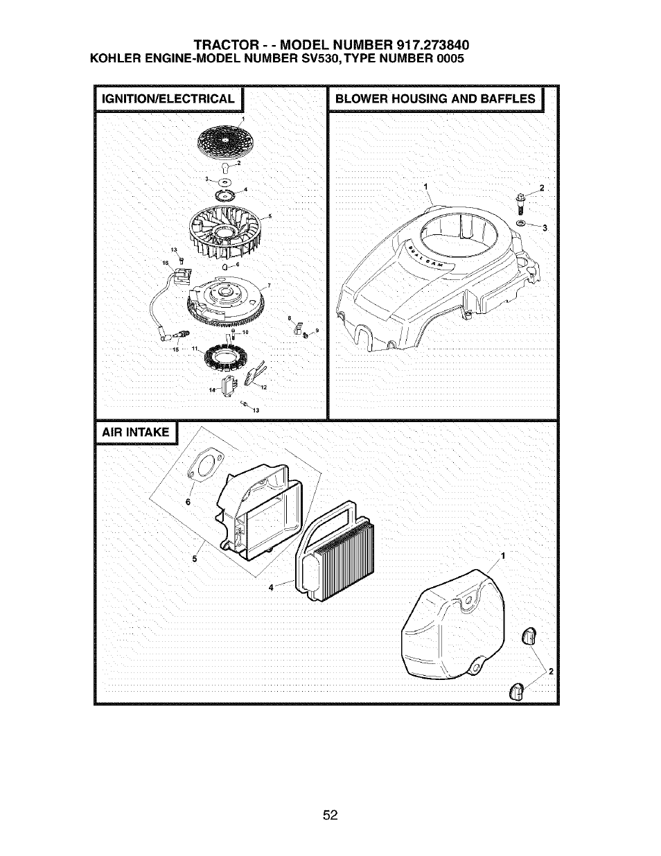 Craftsman 917.273840 User Manual | Page 52 / 60