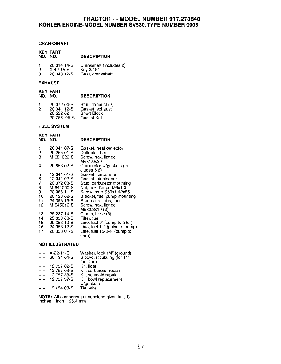 Craftsman 917.273840 User Manual | Page 57 / 60