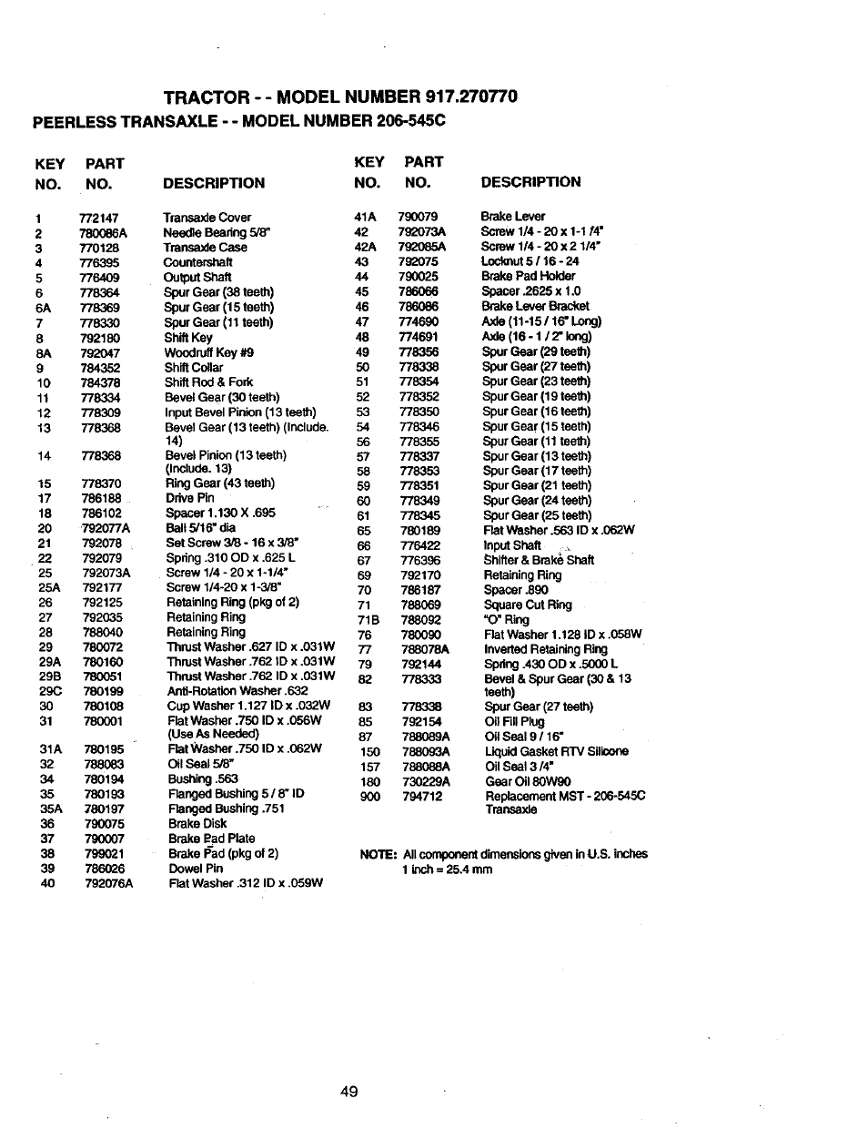 Craftsman 917.270770 User Manual | Page 49 / 60