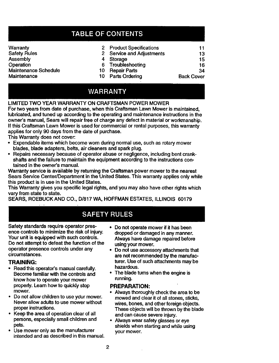 Craftsman 917.387402 User Manual | Page 2 / 29