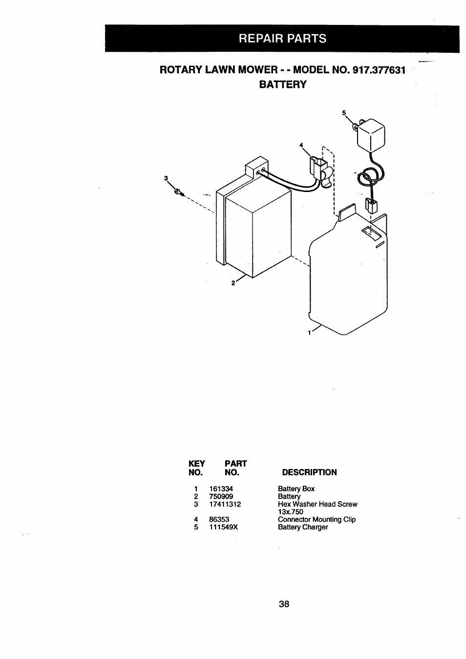 Rotary lawn mower | Craftsman 917.377631 User Manual | Page 38 / 46
