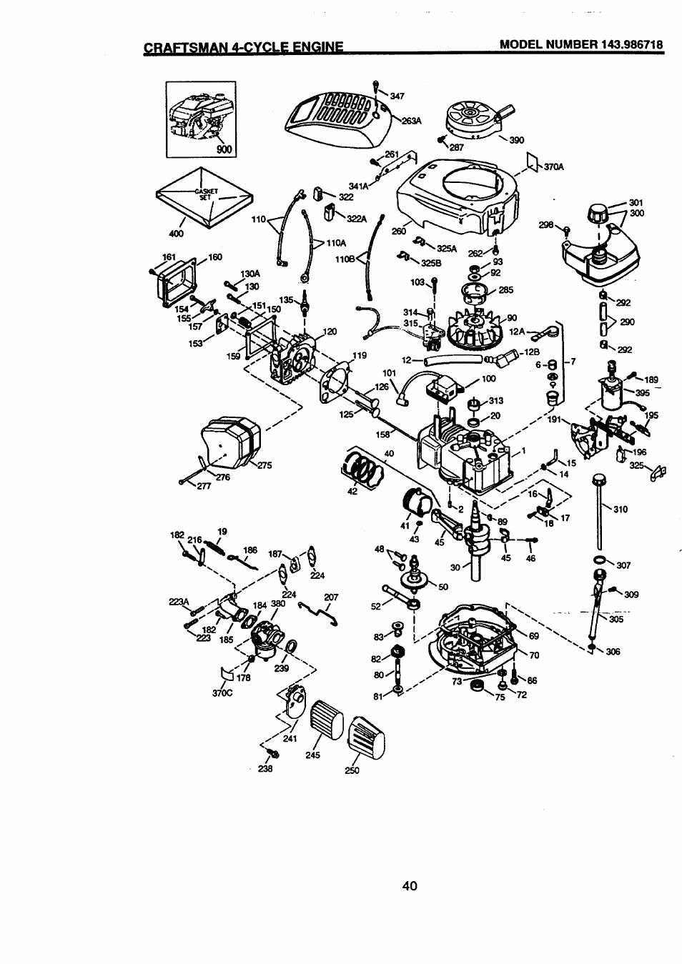 Rotary lawn mower - - model no. 917.377631, Battery | Craftsman 917.377631 User Manual | Page 40 / 46