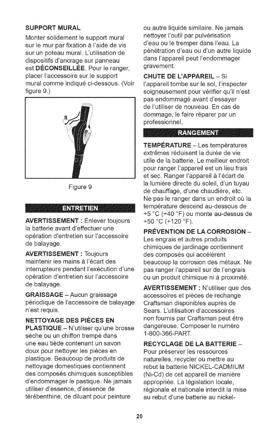 Craftsman 71.74292 User Manual | Page 20 / 22