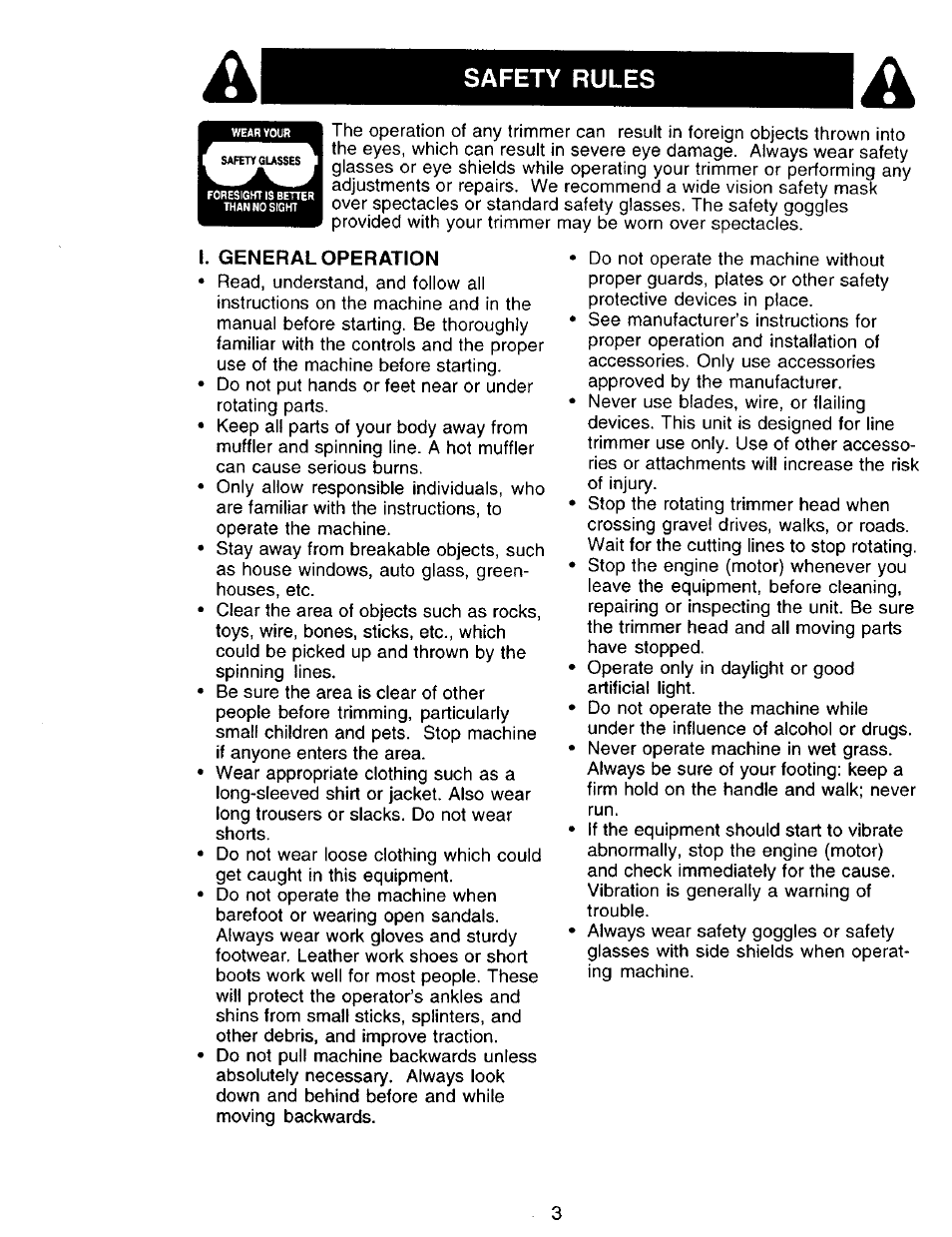 Safety rules | Craftsman 917.77341 User Manual | Page 3 / 26