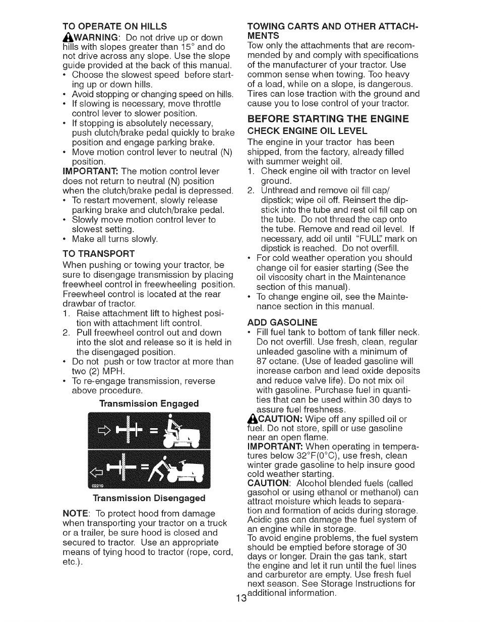 Craftsman 917.275900 User Manual | Page 13 / 60