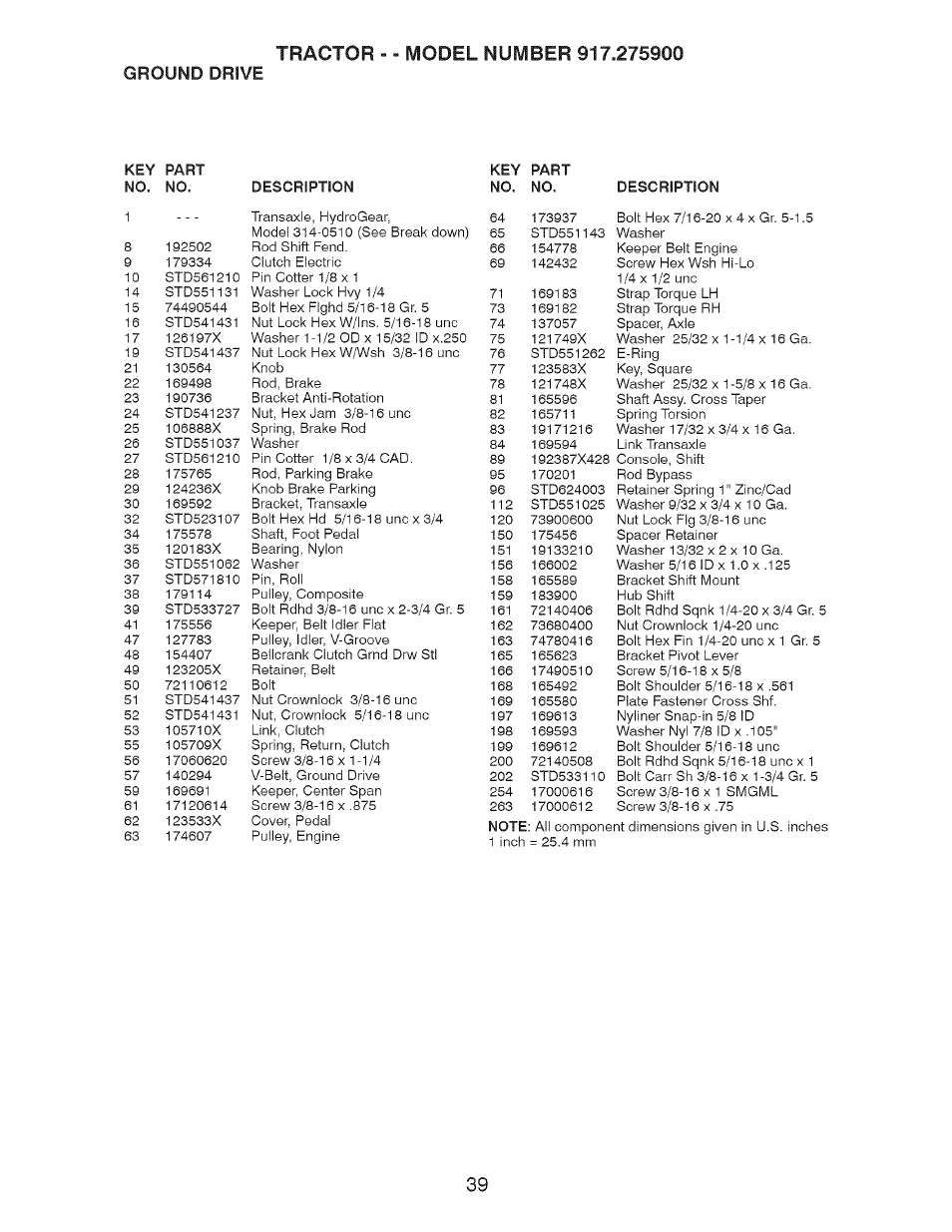 Craftsman 917.275900 User Manual | Page 39 / 60