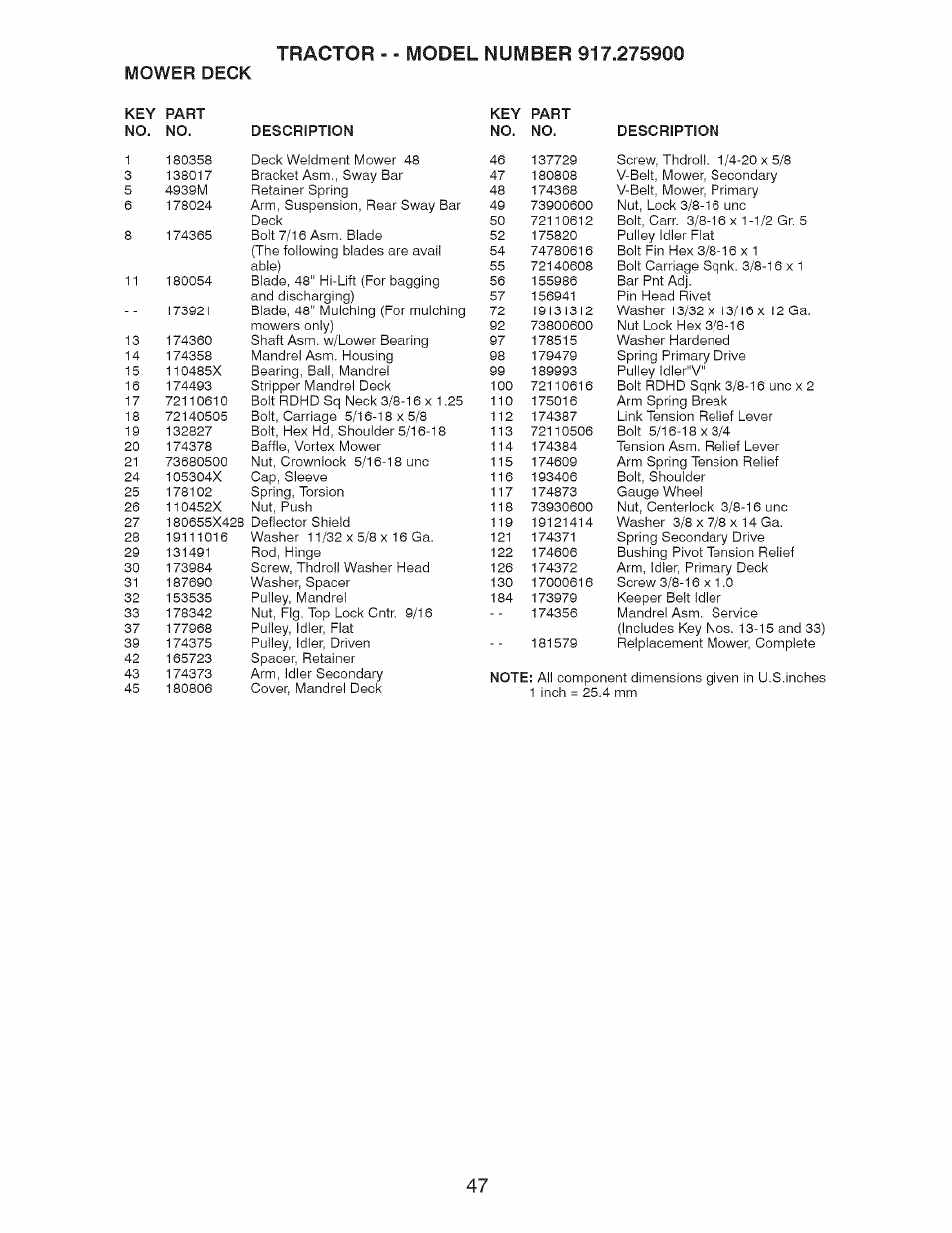 Craftsman 917.275900 User Manual | Page 47 / 60