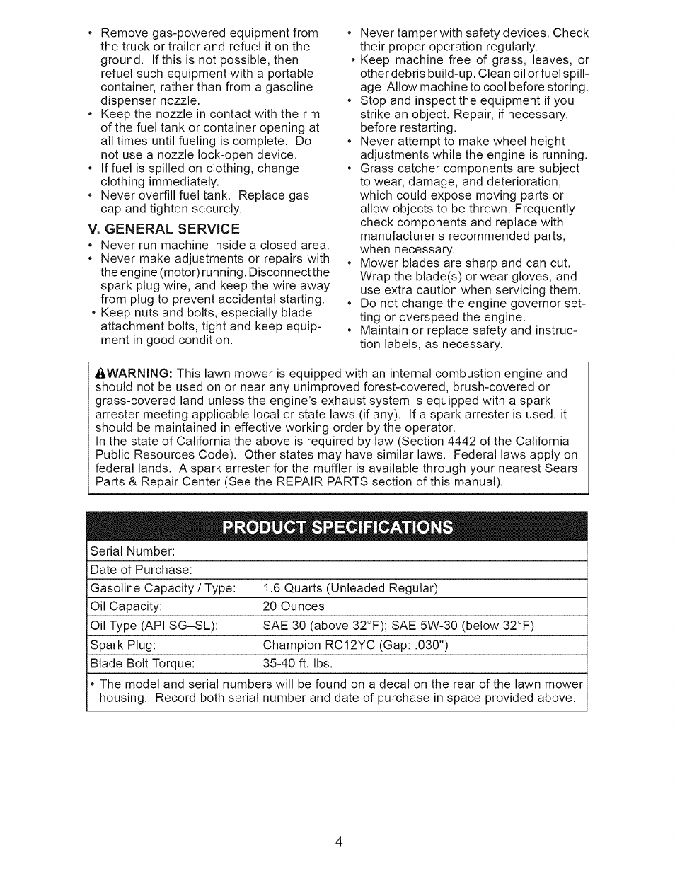 Craftsman 917.377120 User Manual | Page 4 / 56