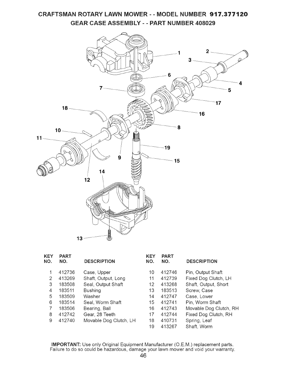 Craftsman 917.377120 User Manual | Page 46 / 56