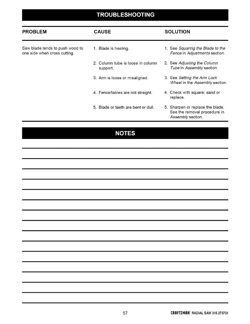 Craftsman 315.273731 User Manual | Page 57 / 80
