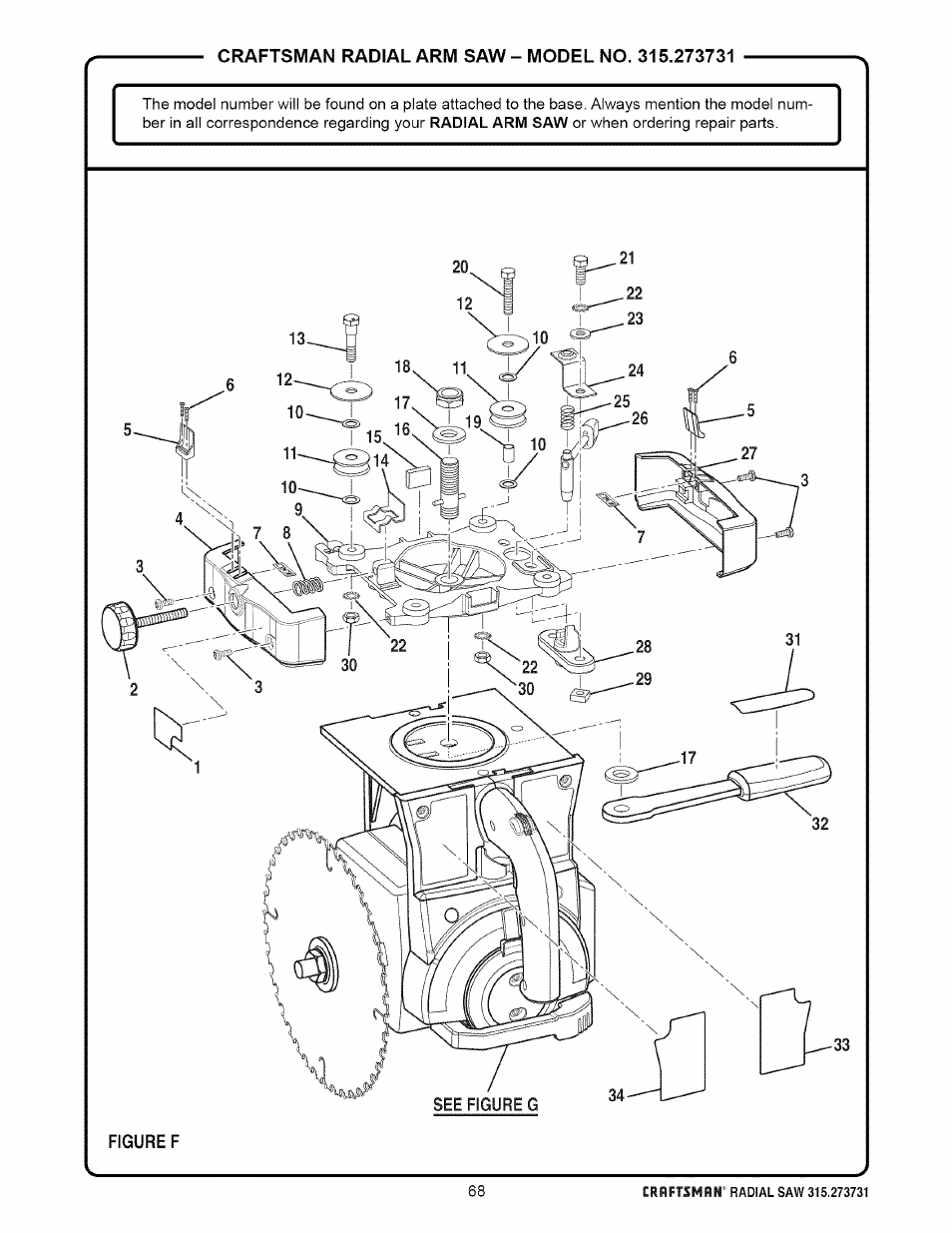 Craftsman 315.273731 User Manual | Page 68 / 80
