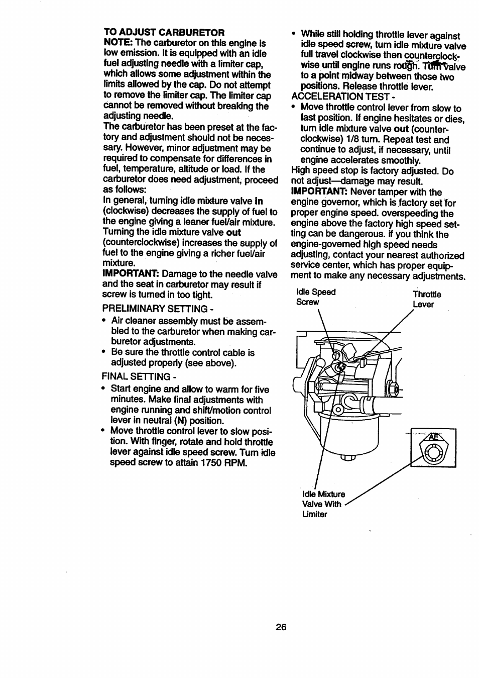 Craftsman 917.270512 User Manual | Page 26 / 60