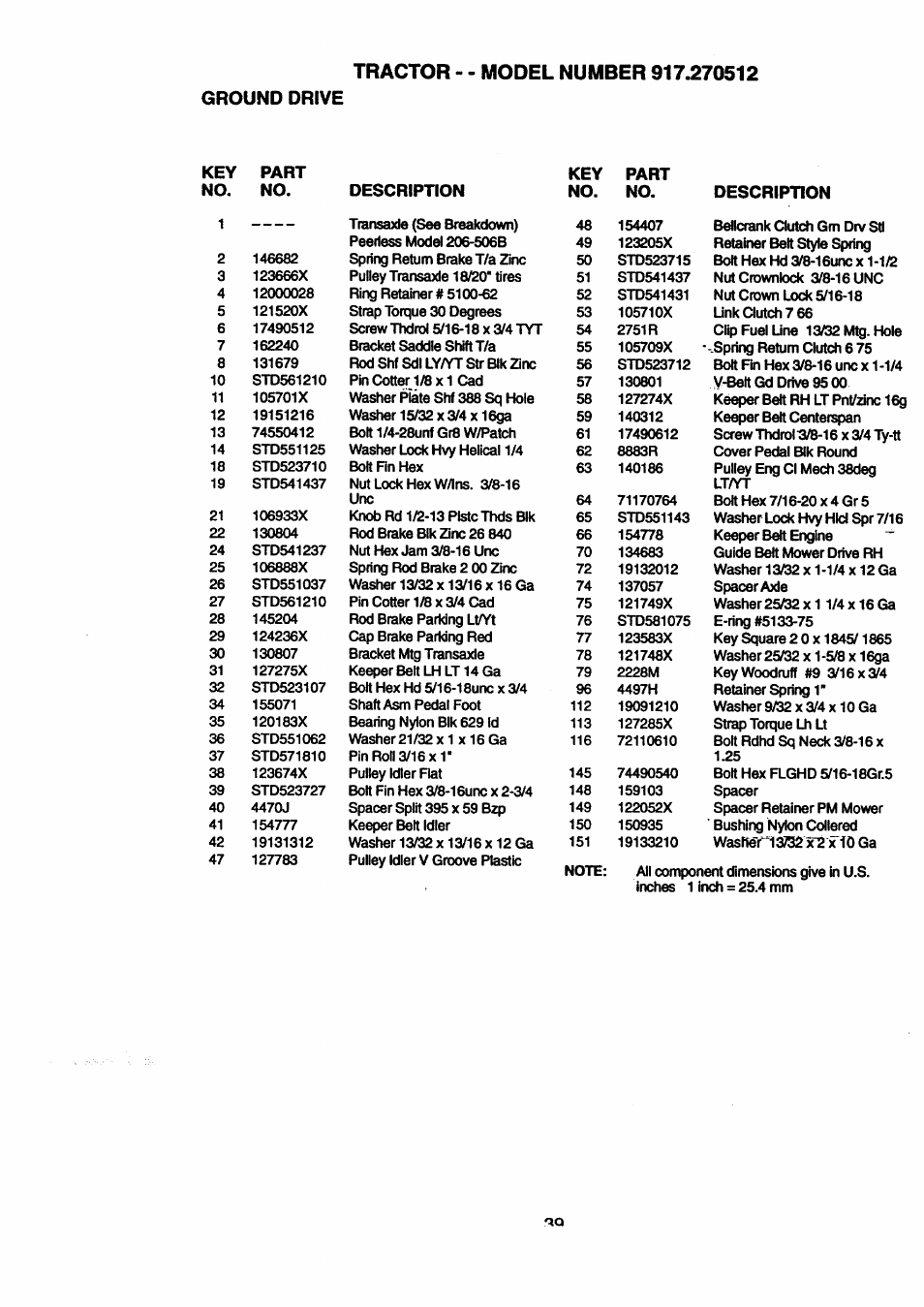 Ground drive | Craftsman 917.270512 User Manual | Page 39 / 60