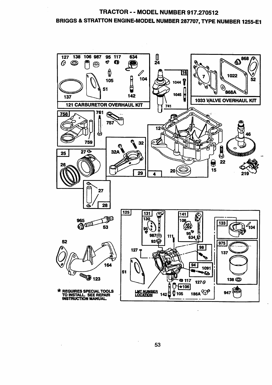 P 0 o | Craftsman 917.270512 User Manual | Page 53 / 60