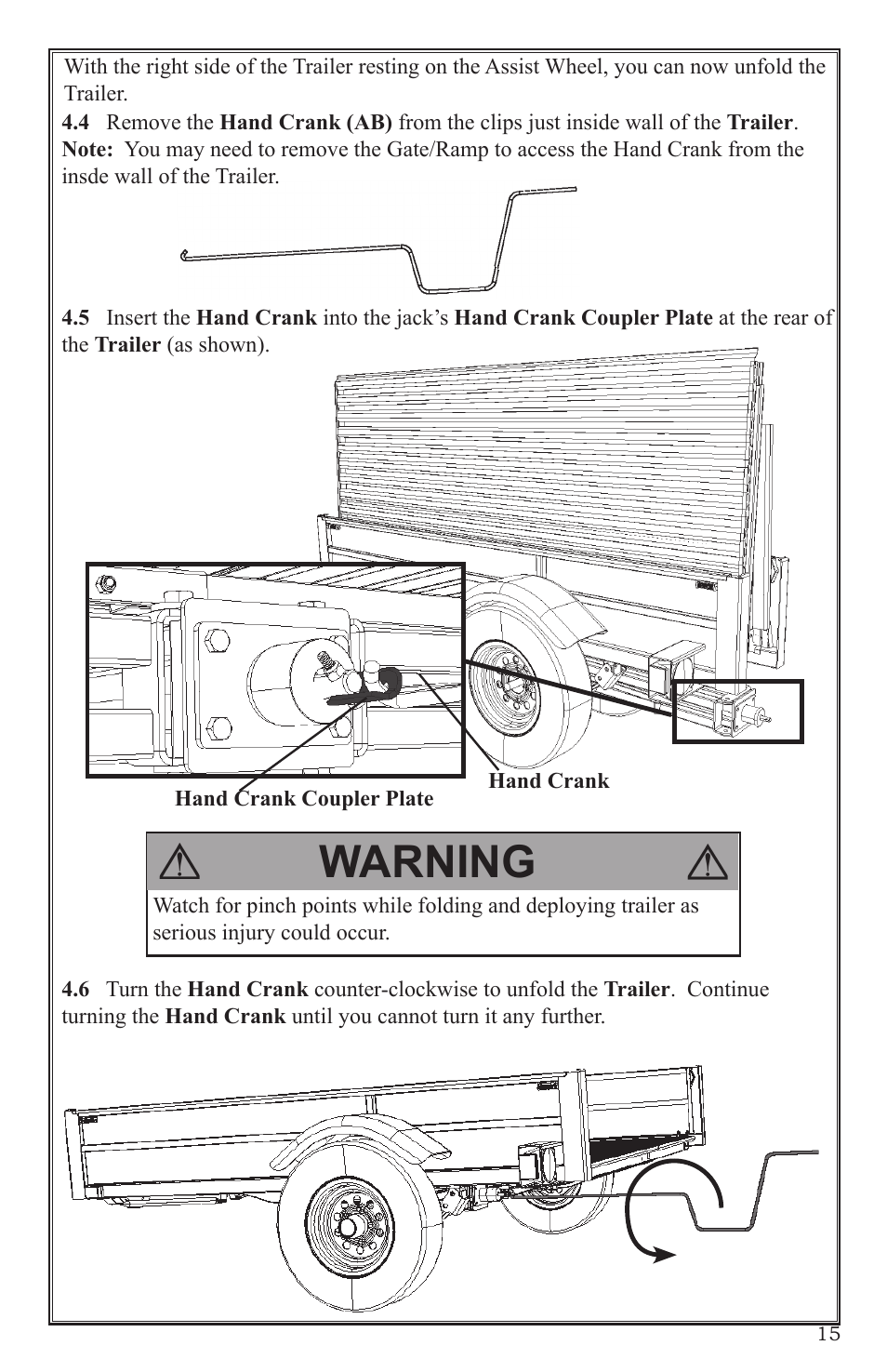 Warning | Craftsman 0220 User Manual | Page 15 / 56