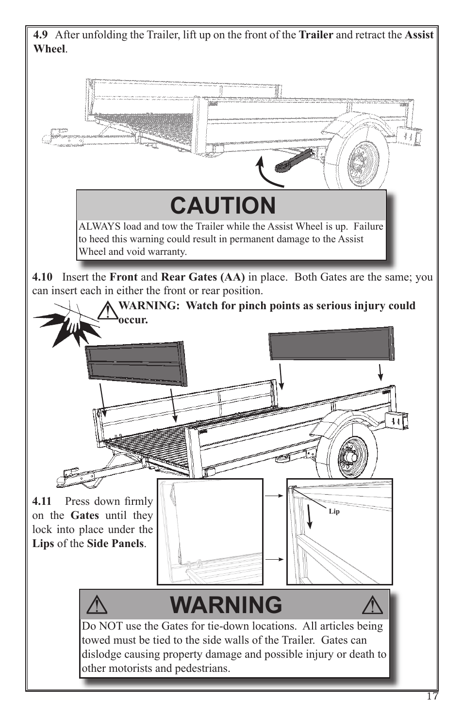 Caution, Warning | Craftsman 0220 User Manual | Page 17 / 56