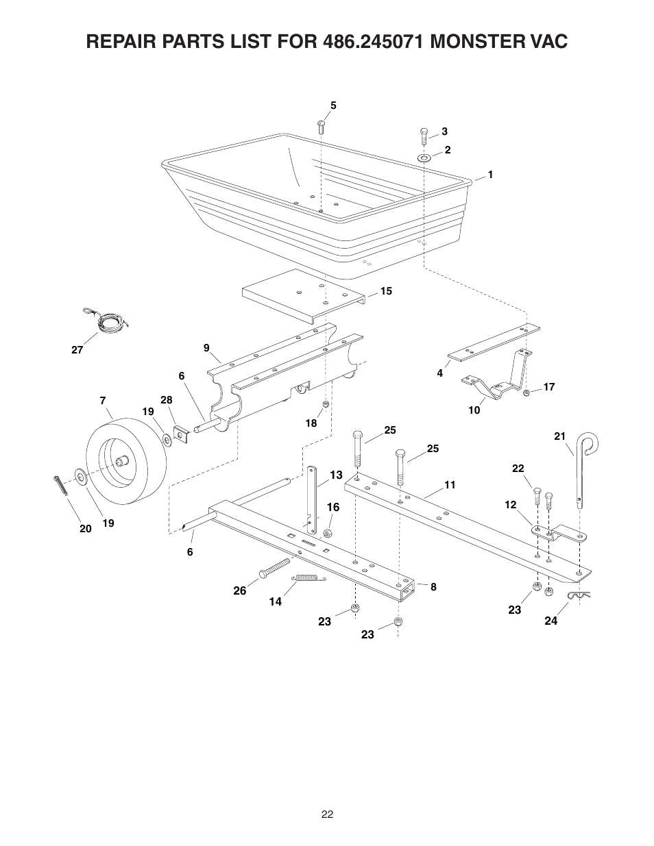 Craftsman MONSTER 486.245071 User Manual | Page 22 / 28