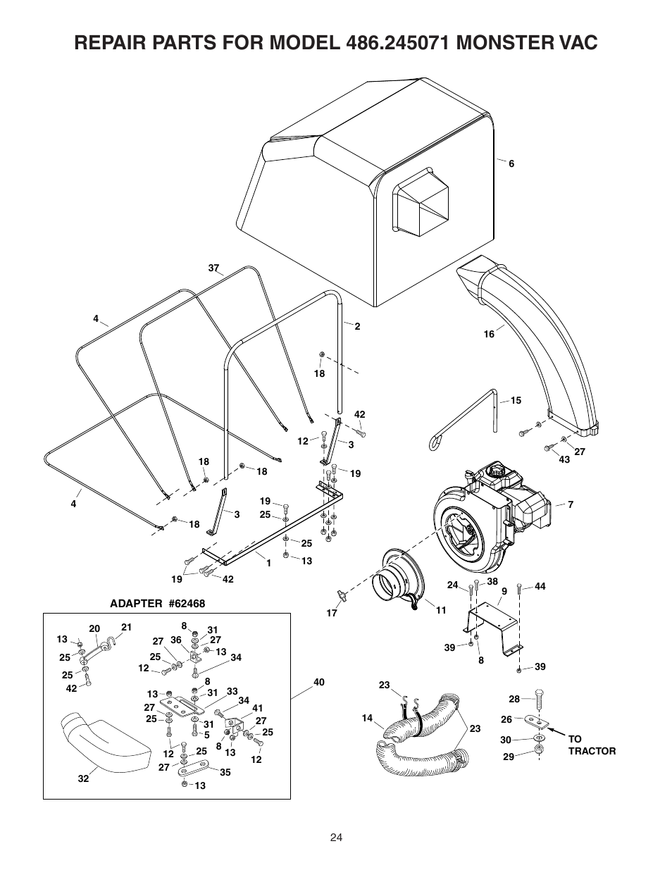 Craftsman MONSTER 486.245071 User Manual | Page 24 / 28