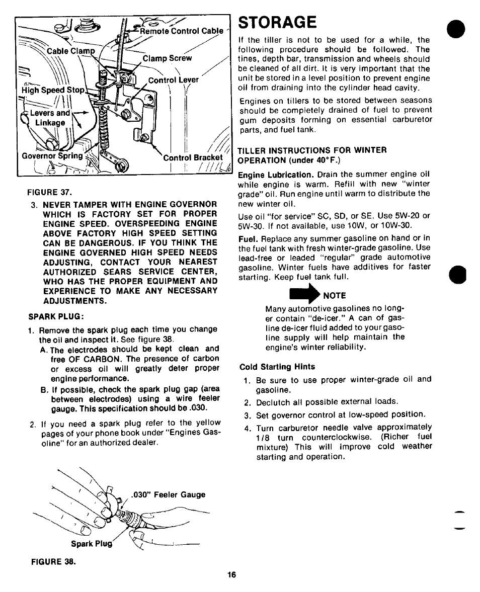 Storage | Craftsman 247.298760 User Manual | Page 16 / 28
