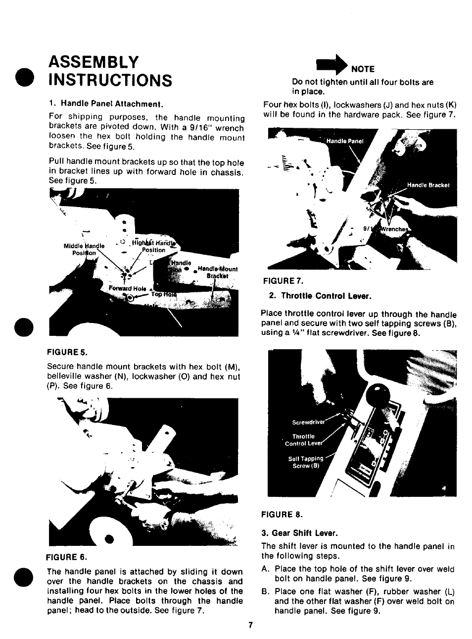 Assembly, Instructions, Assembly instructions | Craftsman 247.298760 User Manual | Page 7 / 28