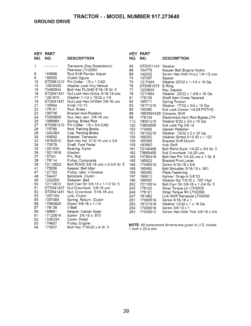 Ground drive | Craftsman 917.273648 User Manual | Page 39 / 56