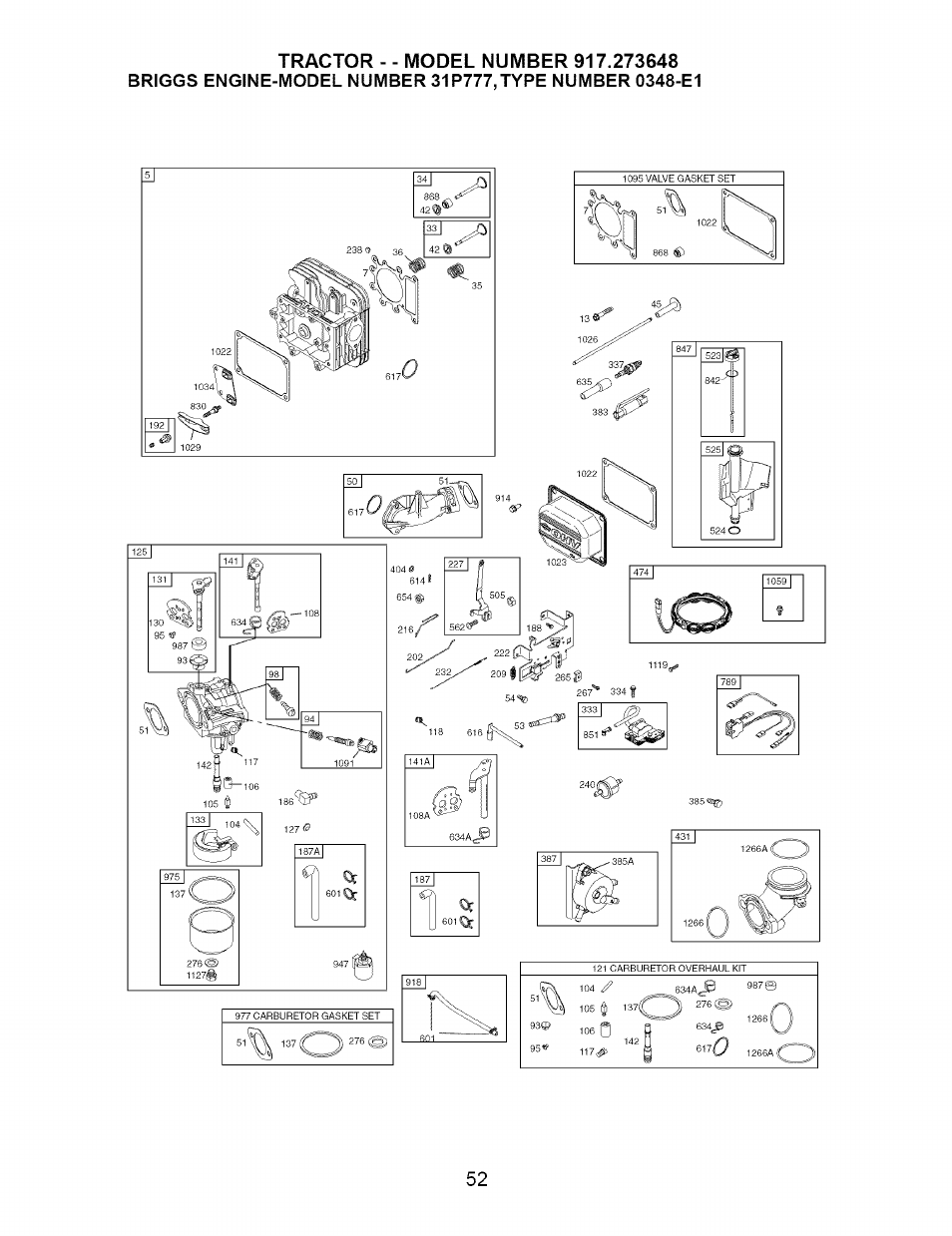 Craftsman 917.273648 User Manual | Page 52 / 56