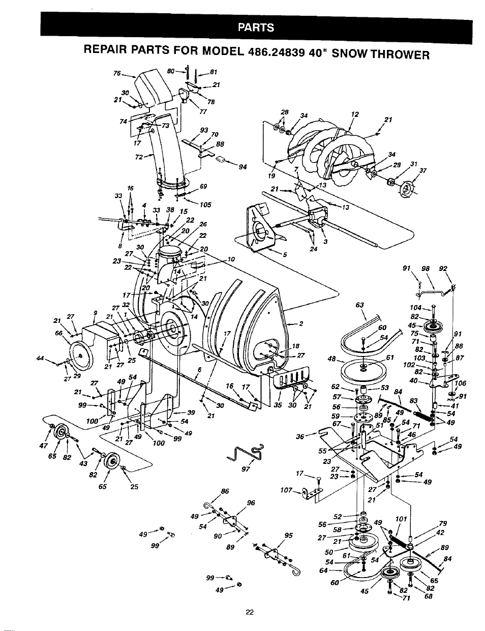 Craftsman 486.24839 User Manual | Page 22 / 28