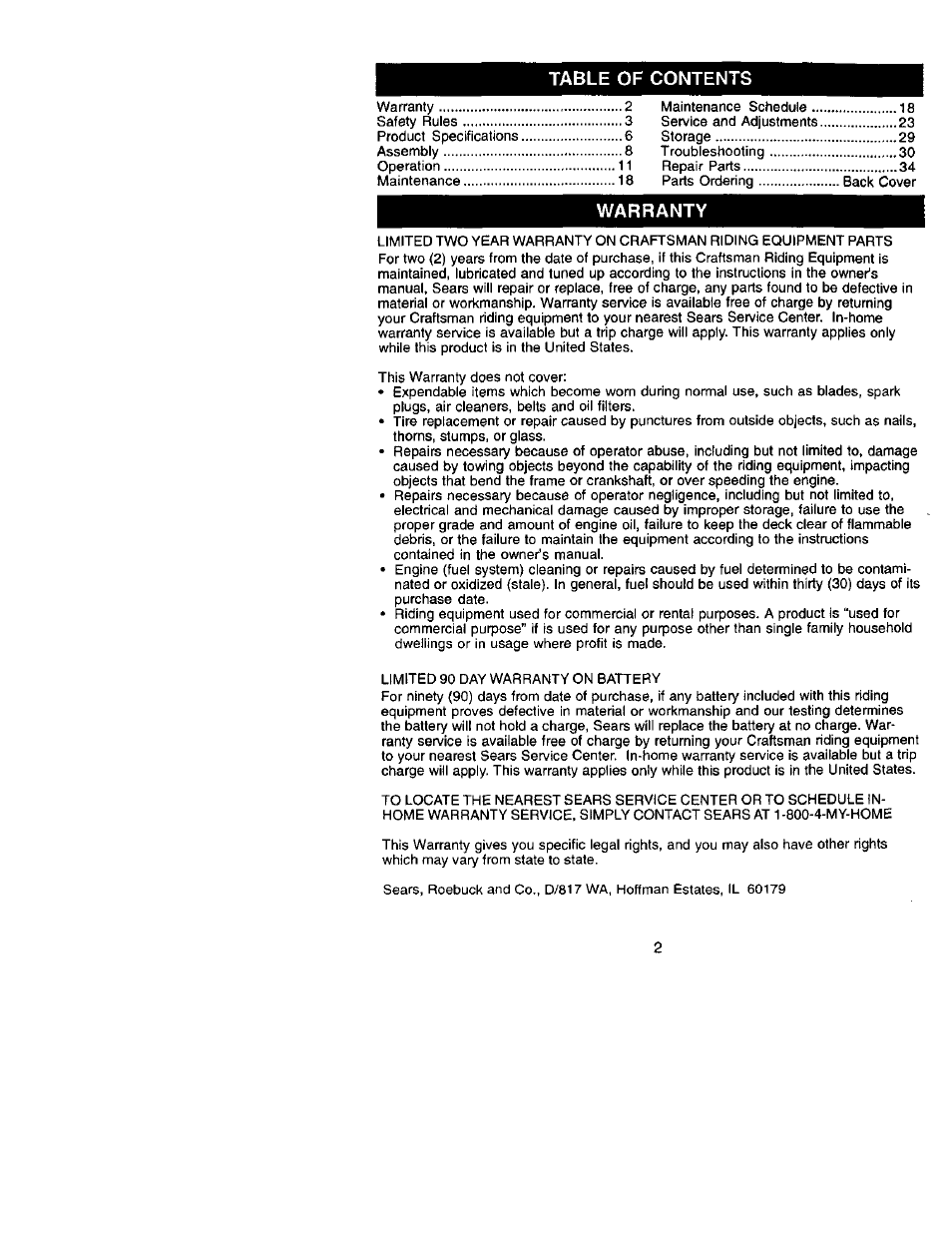 Craftsman 917.272420 User Manual | Page 2 / 64