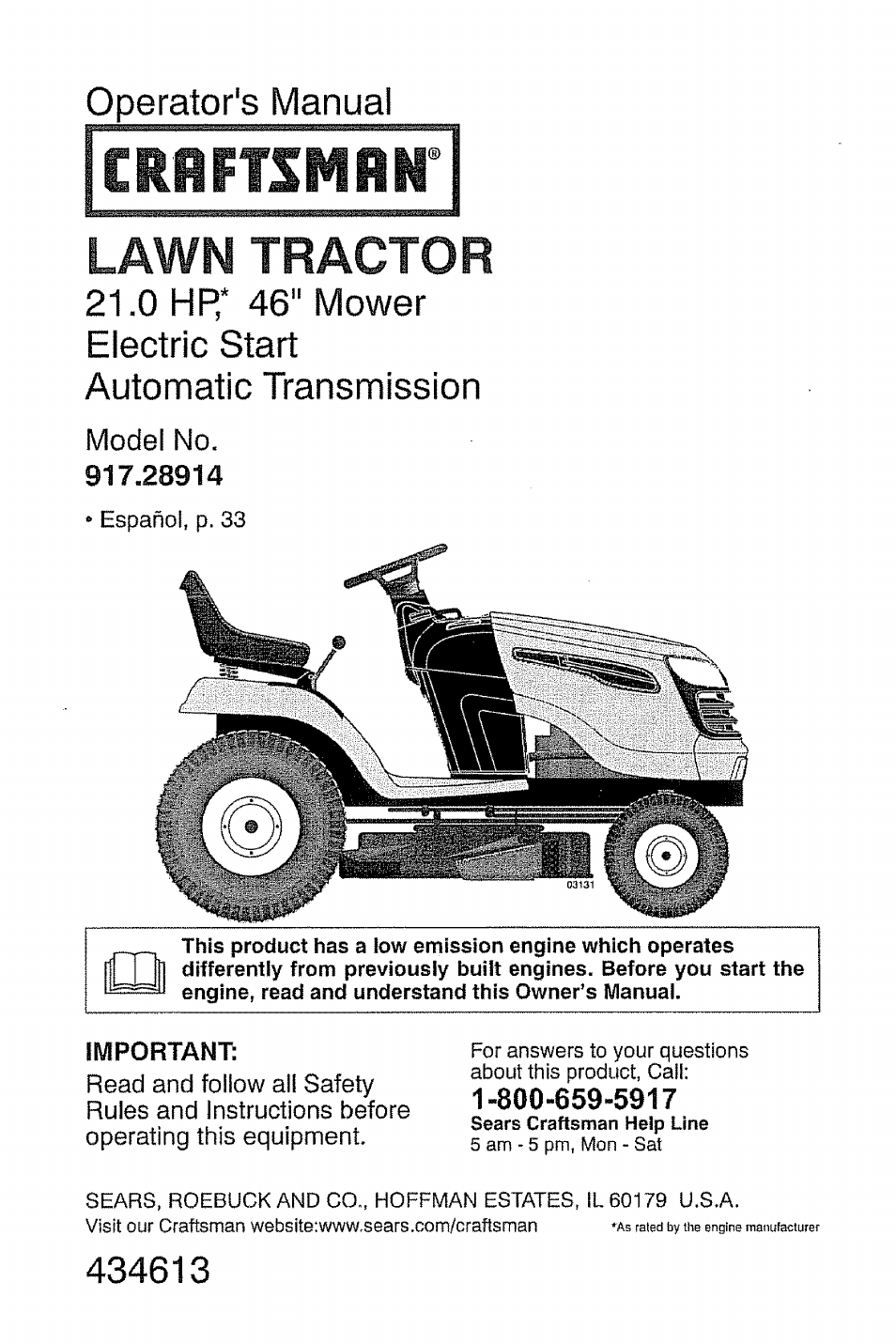 Craftsman 917.28914 User Manual | 64 pages