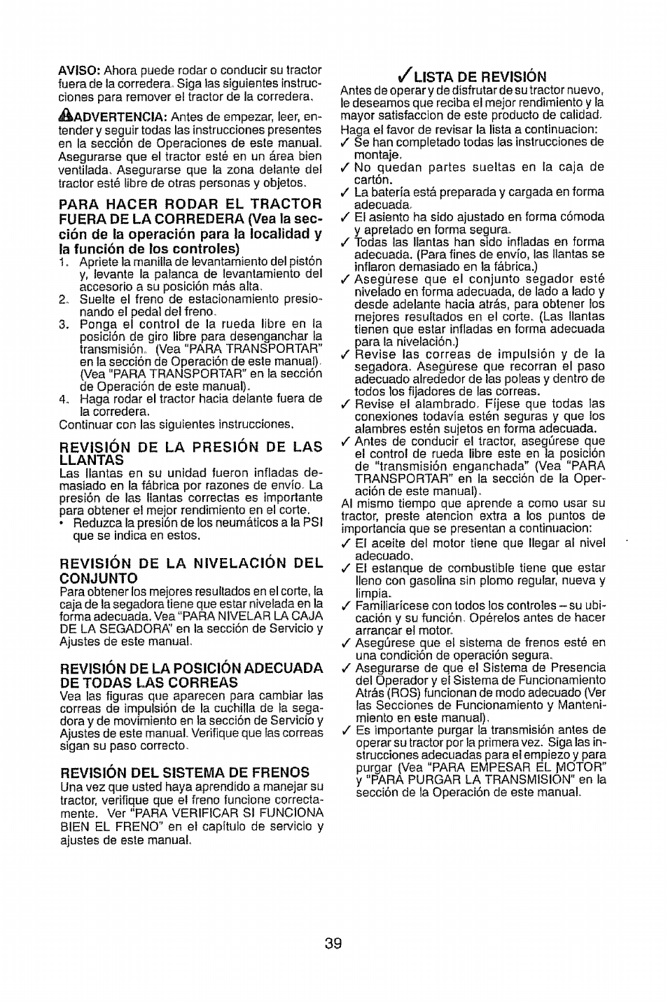 Craftsman 917.28914 User Manual | Page 39 / 64
