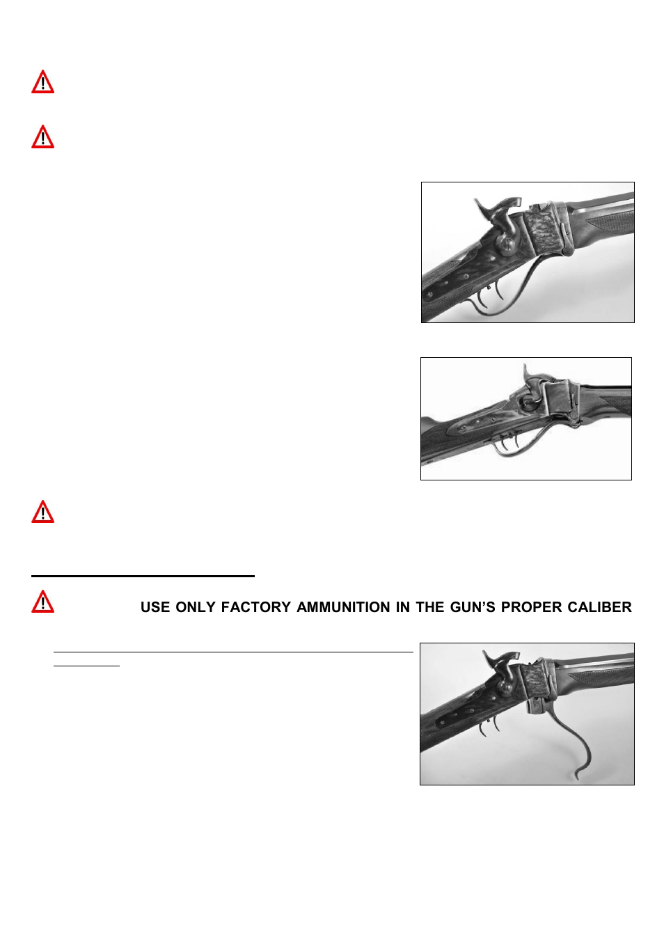 Loading and unloading your rifle | Uberti 1874 Sharps Rifle User Manual | Page 13 / 24