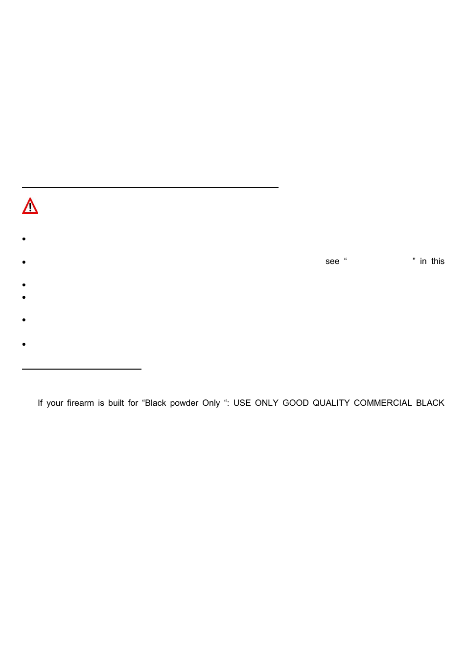 Before you use your gun for the first time, Warning, Ammunition warning | Uberti 1874 Sharps Rifle User Manual | Page 9 / 24