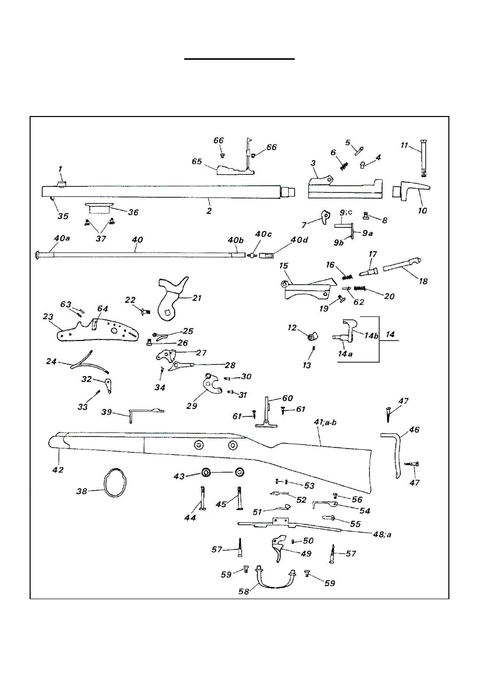 Exploded view, Officier model | Uberti Springfield Trapdoor Cartridge Rifle & Carbine User Manual | Page 17 / 31