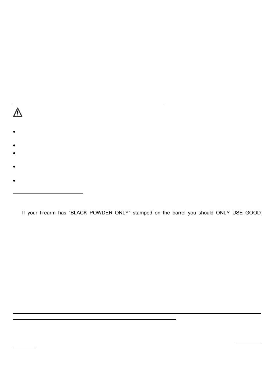 Before you use your gun for the first time, Warning, Ammunition warning | Uberti Springfield Trapdoor Cartridge Rifle & Carbine User Manual | Page 9 / 31