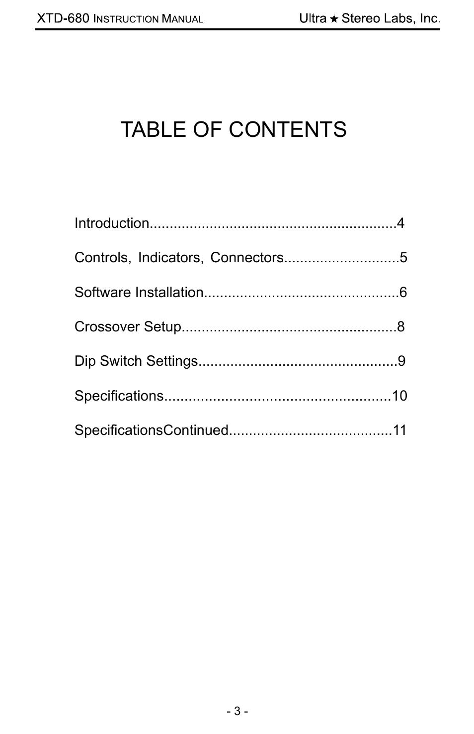 USL XTD-680 User Manual | Page 3 / 12