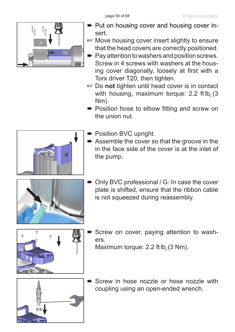 VACUUBRAND BVC professional G User Manual | Page 59 / 68