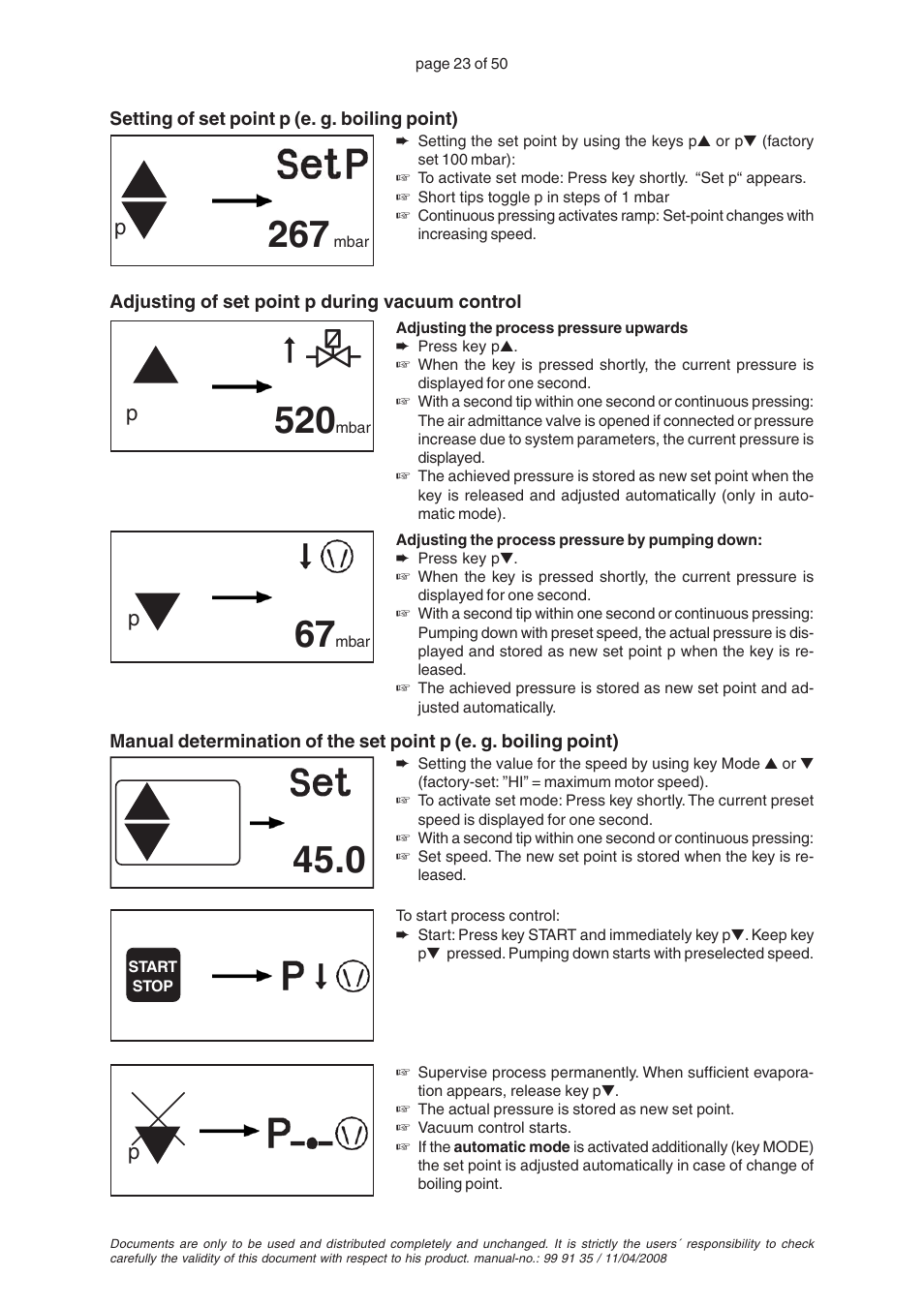 VACUUBRAND PC 2001TE VARIO User Manual | Page 23 / 50